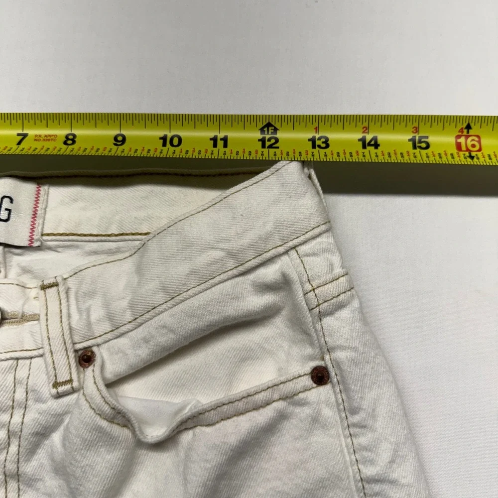 BDG Cowboy Jeans 27 White Ecru High Rise Straight Leg Western Core Retro Iconic